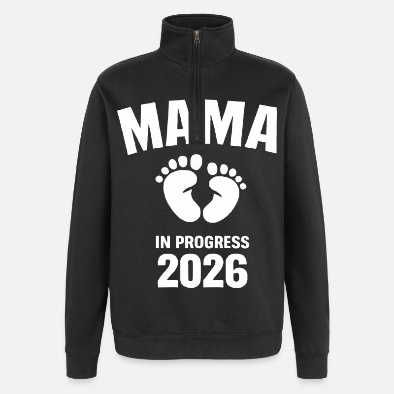 Mama en Développement 2026 - Sweat à zip 1/4 - noir