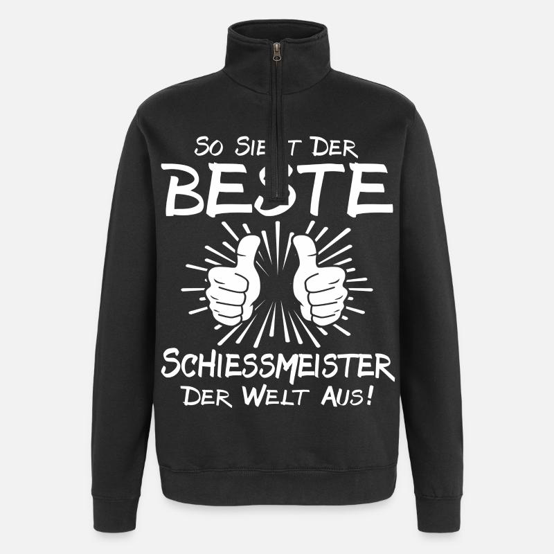 Bester Schiessmeister - Quarter-Zip-Sweatshirt - Schwarz