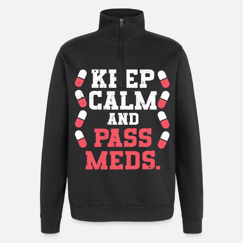 Assistant médical MFA Pass Médicaments - Sweat à zip 1/4 - noir