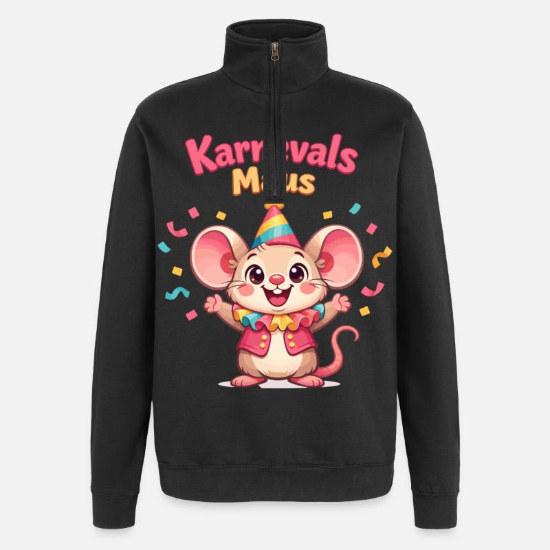Carnival Mouse Kölsche Mädsche – Kölle Alaaf - Quarter-Zip Sweatshirt - black