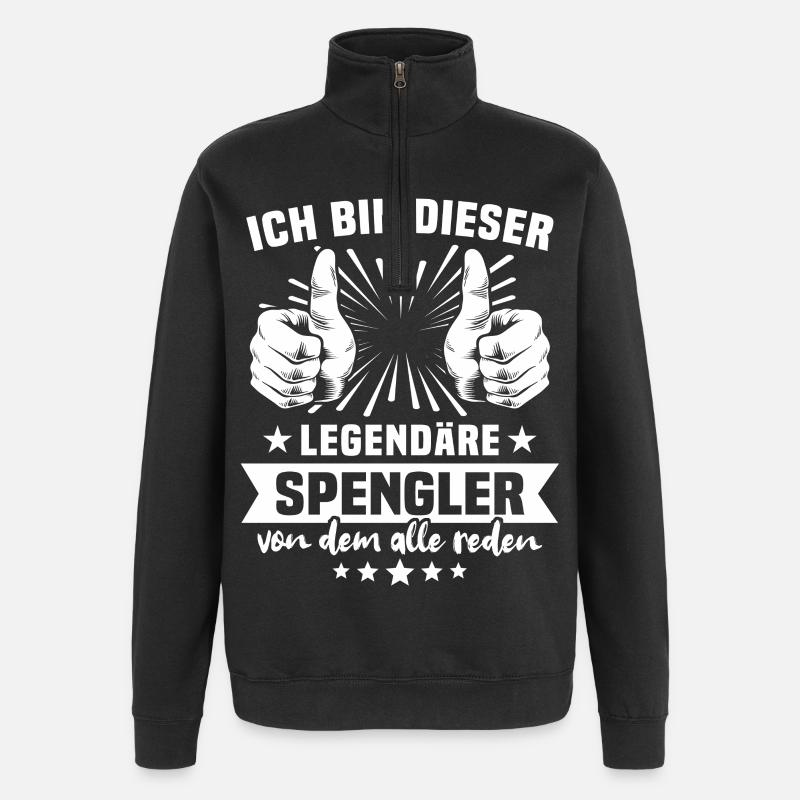 Spengler Legend - Quarter-Zip Sweatshirt - black