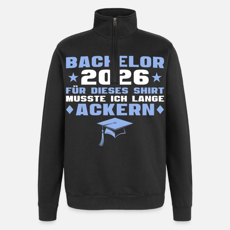 Examen de licence réussi Licence 2026 - Sweat à zip 1/4 - noir