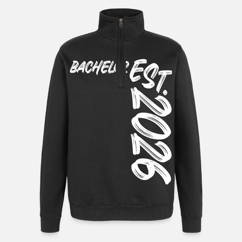 Bachelor Est. 2026 - Quarter-Zip-Sweatshirt - Schwarz