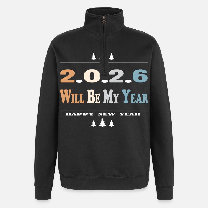 2026 Will Be My Year - Quarter-Zip Sweatshirt - black