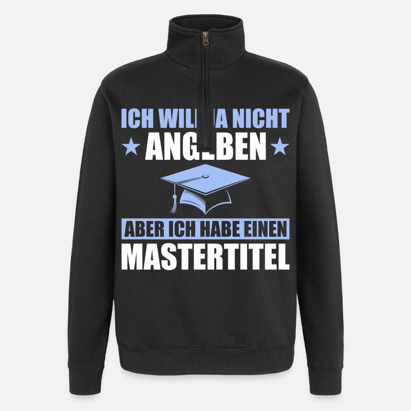 Examen de Master Master - Sweat à zip 1/4 - noir