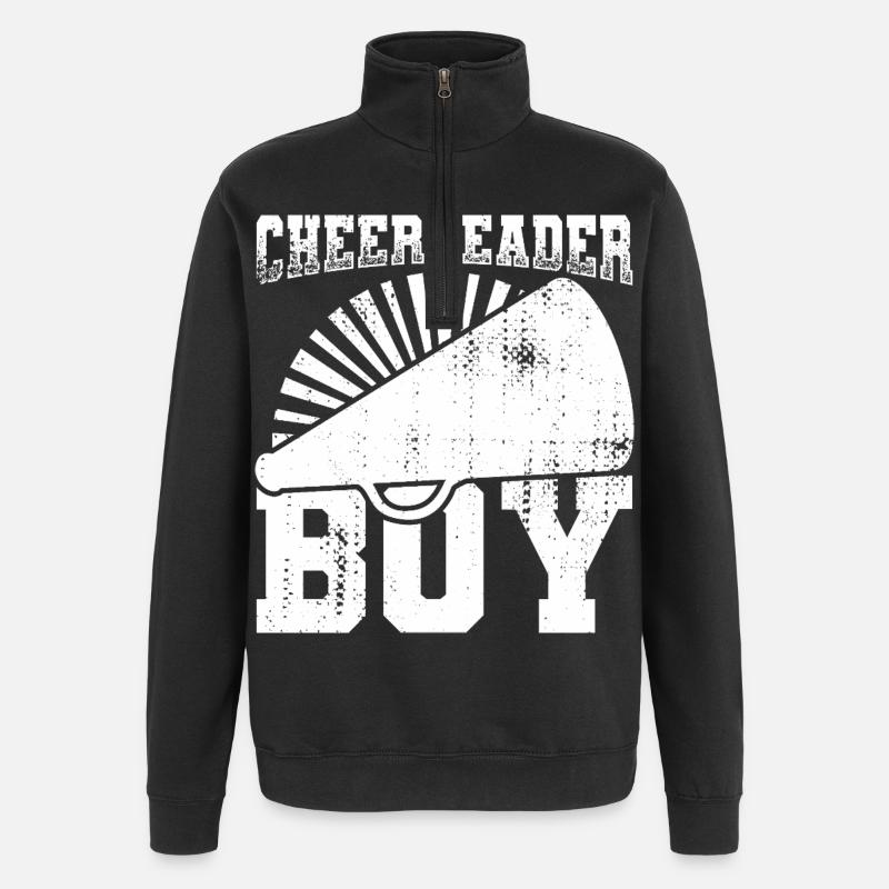 Cheerleader Boy - Quarter-Zip Sweatshirt - black