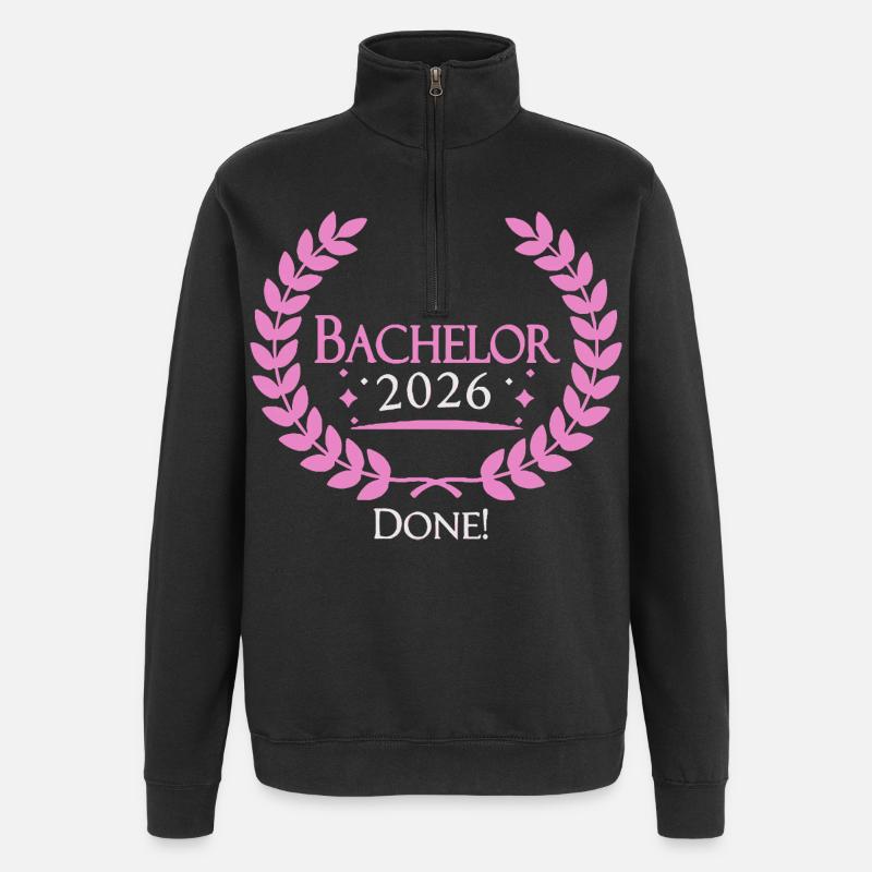 Licence 2026 terminée - Sweat à zip 1/4 - noir