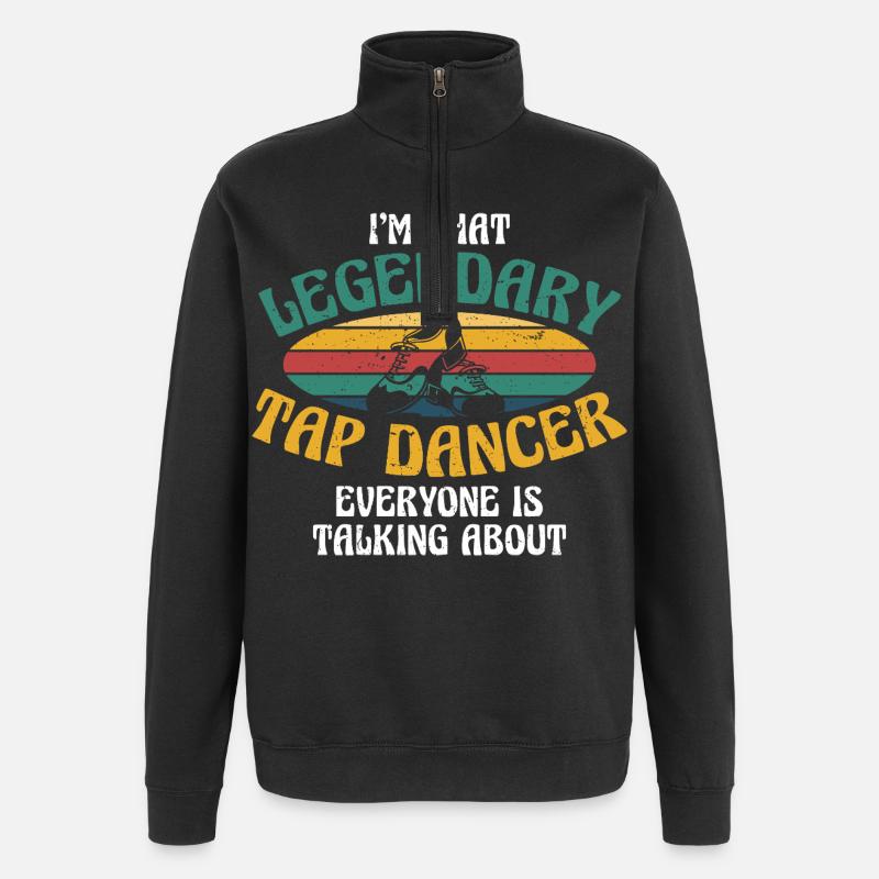 Claquettes Danseuse Danseuse Claquetade Légendaire - Sweat à zip 1/4 - noir