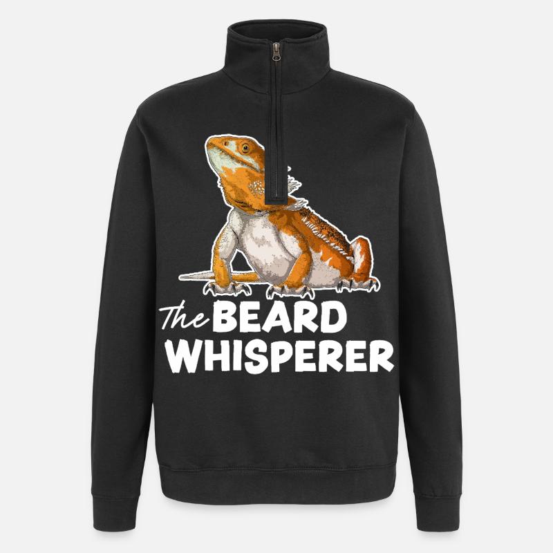 Der Bartflüsterer - Quarter-Zip-Sweatshirt - Schwarz