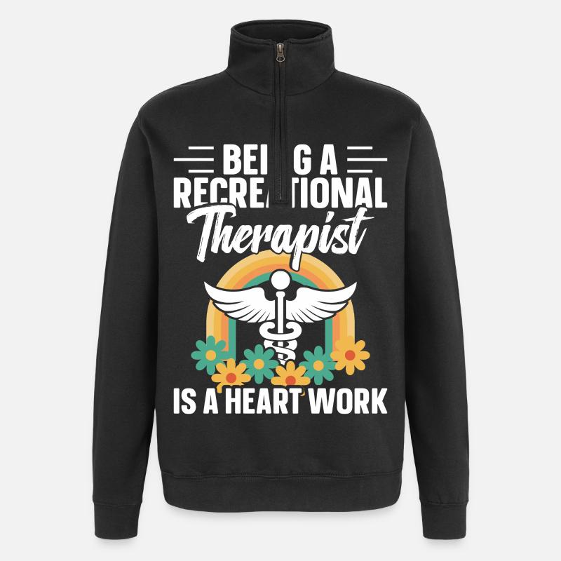 Thérapeute thérapeutique indispensable RT Recreational - Sweat à zip 1/4 - noir