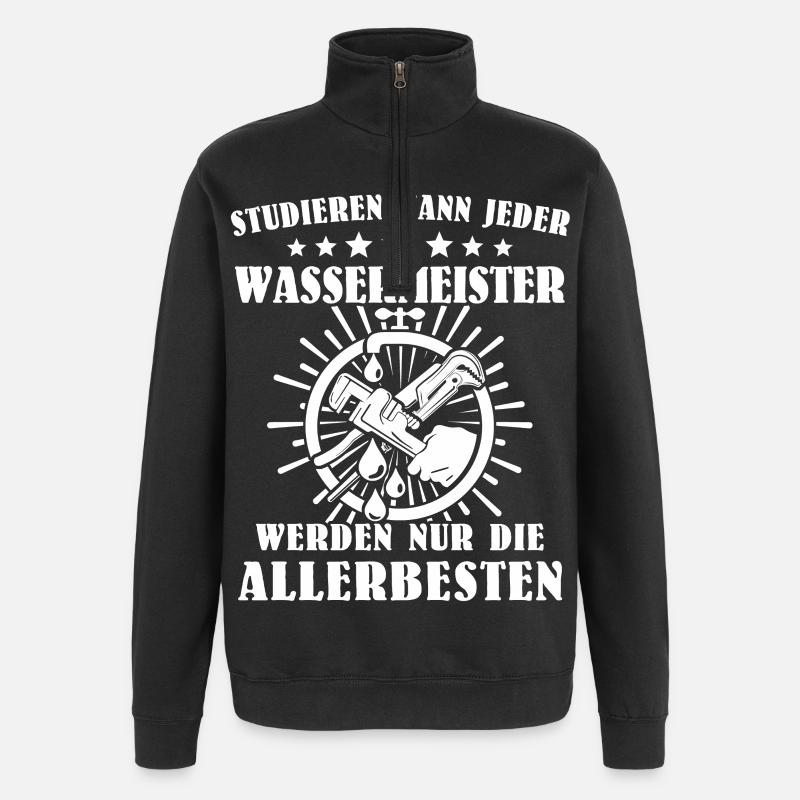 Water master - Quarter-Zip Sweatshirt - black