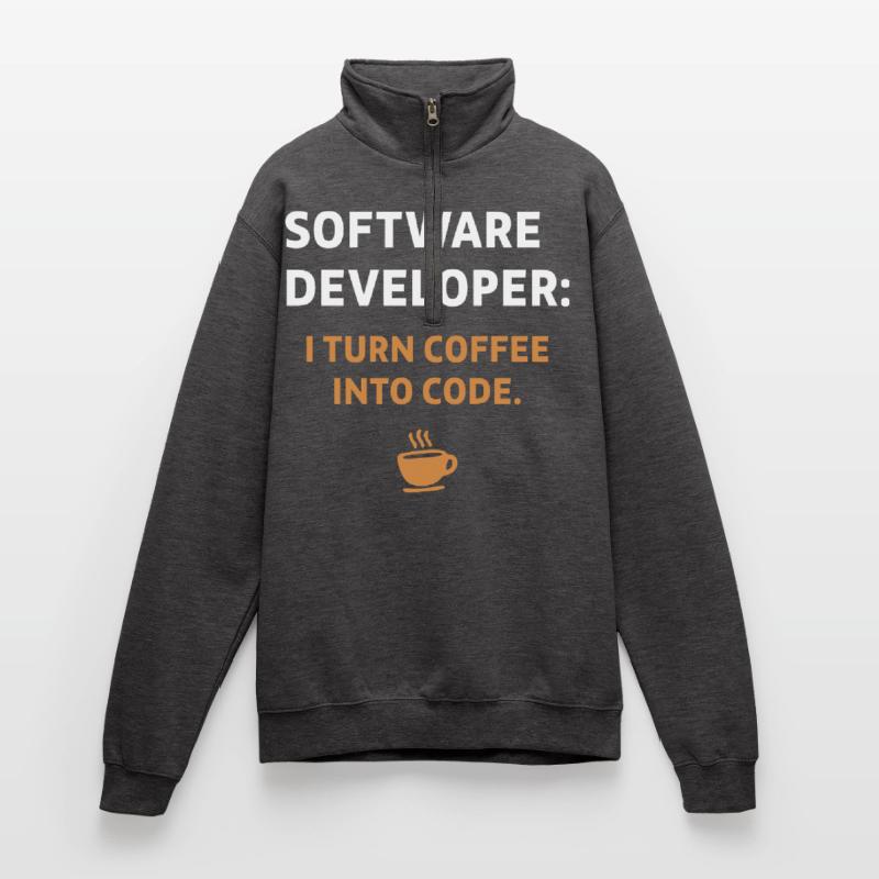 Software Developer - Coffee Edition Quarter-Zip-Sweatshirt
