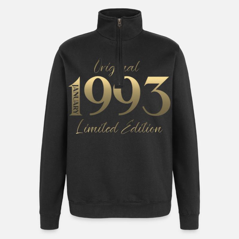 33e anniversaire Original janvier 1993 - Sweat à zip 1/4 - noir