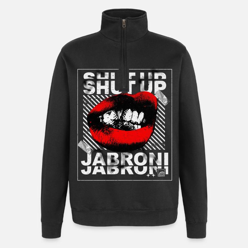Jabroni - Sweat à zip 1/4 - noir