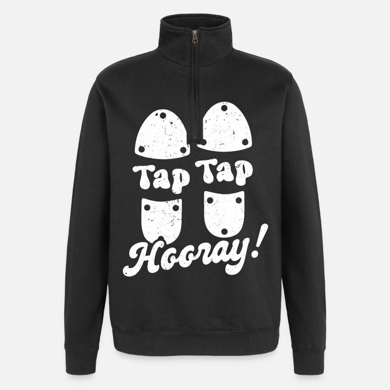 Tap Dance Tap Dancer - Quarter-Zip Sweatshirt - black