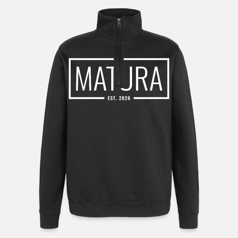 Matura Est. 2026 - Sweat à zip 1/4 - noir
