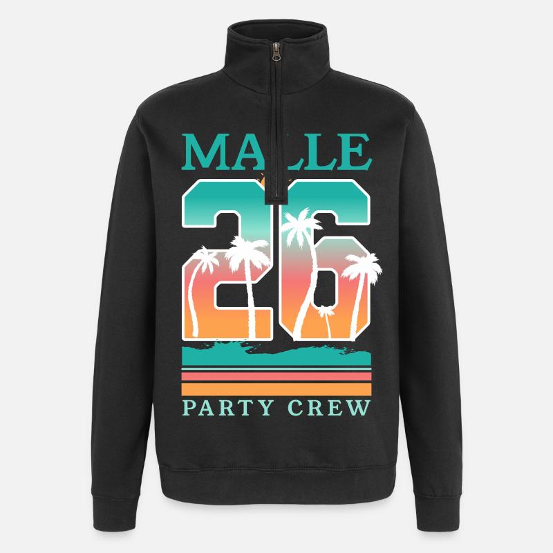 Malle 2026 Majorque - Sweat à zip 1/4 - noir