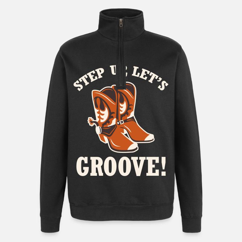 Rainure Step Up Boots - Sweat à zip 1/4 - noir