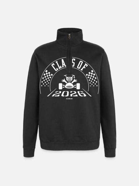 Class Of 2026 (Abschlussklasse Zieleinfahrt White) - Quarter-Zip-Sweatshirt - Schwarz
