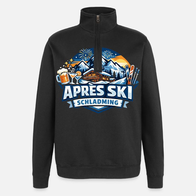 Après Ski Schladming - Quarter-Zip Sweatshirt - black