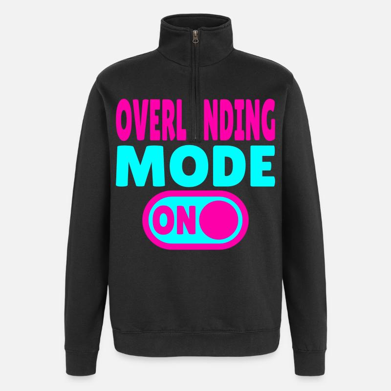 Mode Overlanding ACTIVÉ – Passer à l’aventure - Sweat à zip 1/4 - noir