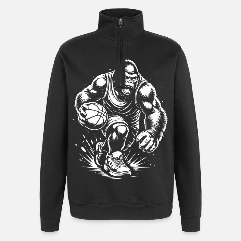 Primal Court Force - Quarter-Zip Sweatshirt - black