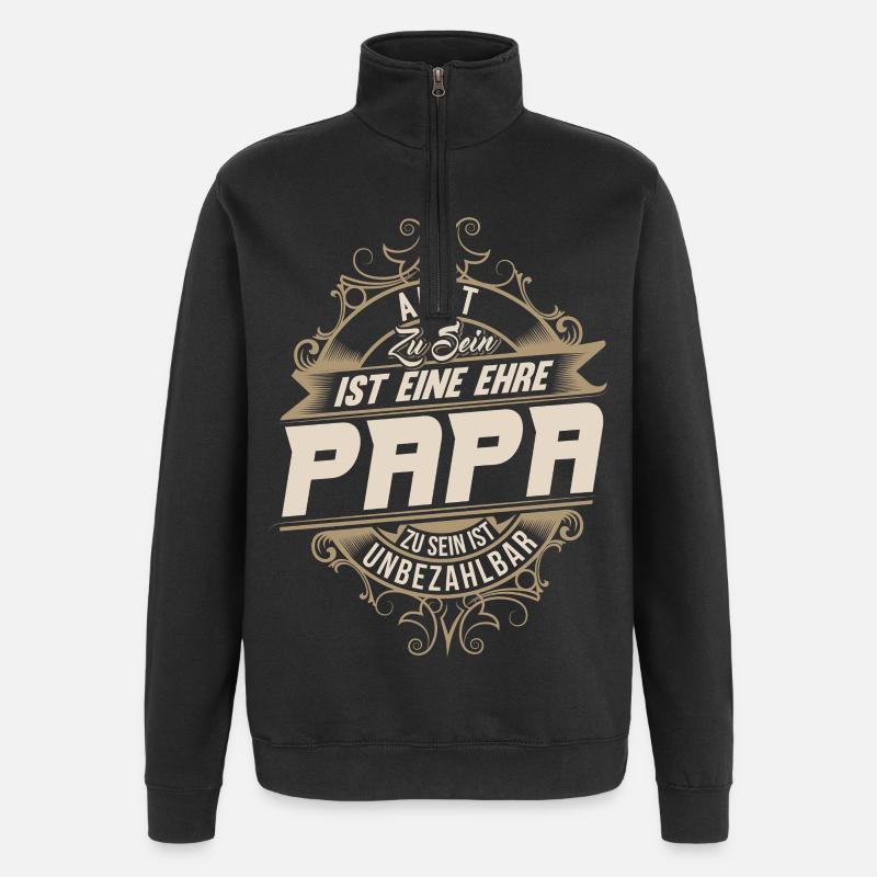 Doctor Dad - Quarter-Zip Sweatshirt - black