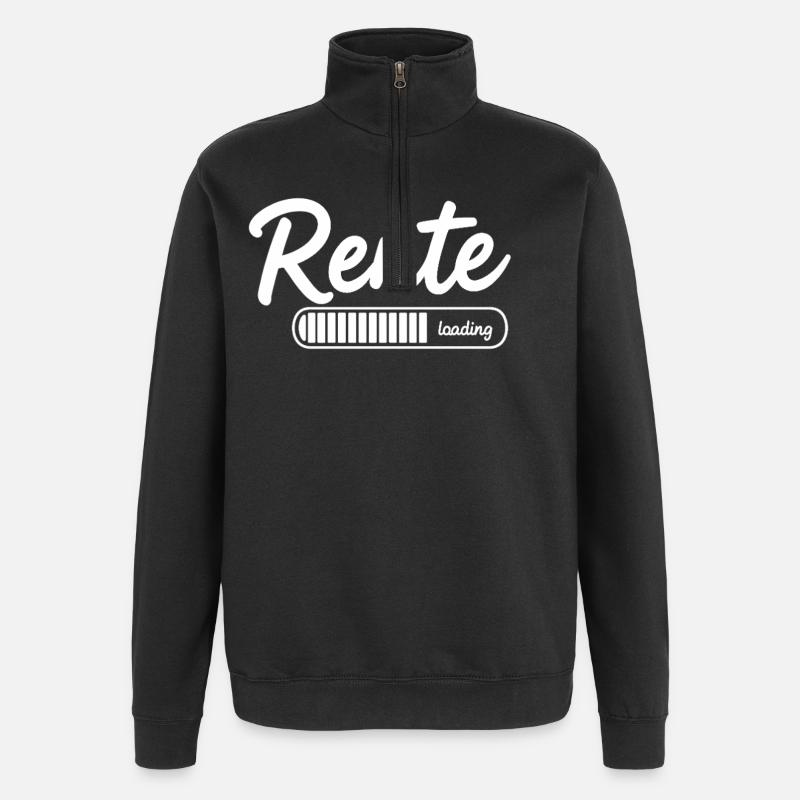 Pension 2026 loading Finally retirement - Quarter-Zip Sweatshirt - black