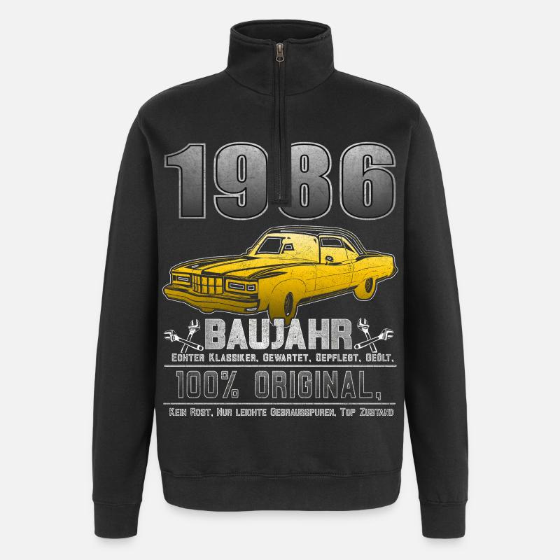 1986 - Année 1986 - Année 1986 - Sweat à zip 1/4 - noir