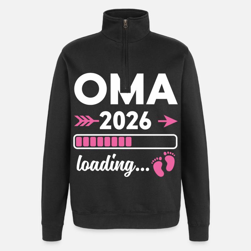 Oma 2026 Loading - Quarter-Zip-Sweatshirt - Schwarz
