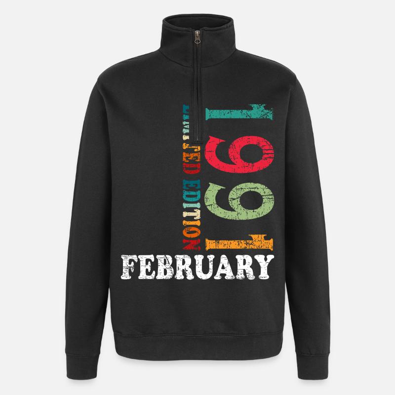 35e anniversaire février 1991 Millésime - Sweat à zip 1/4 - noir