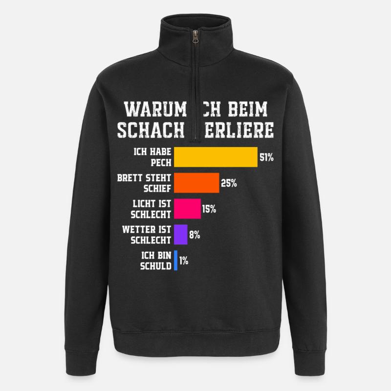 Why I lose at squash Squash - Quarter-Zip Sweatshirt - black