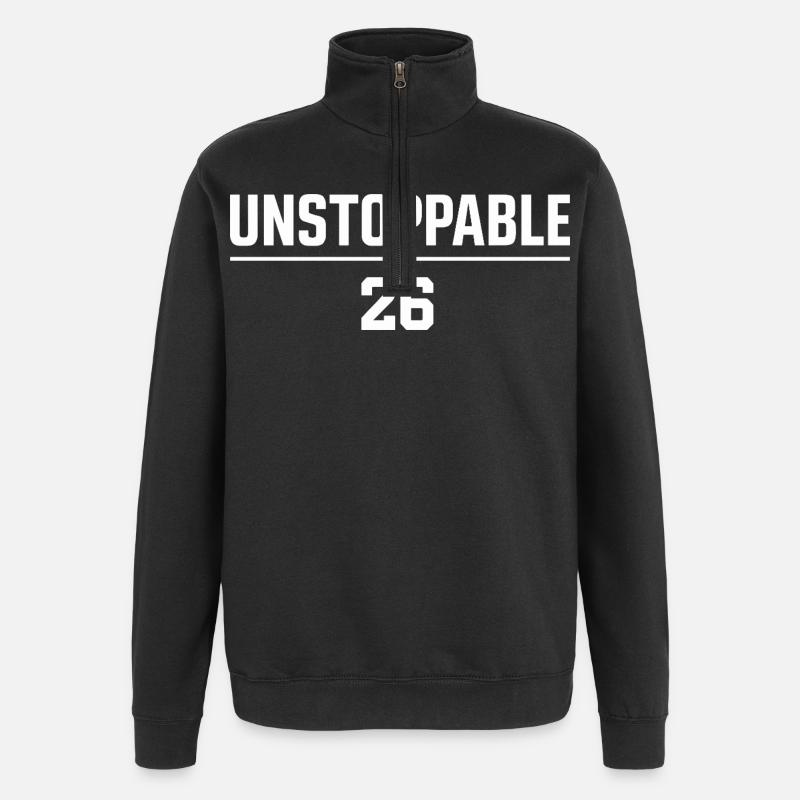 Unstoppable 26 Motivation 2026 - Quarter-Zip Sweatshirt - black