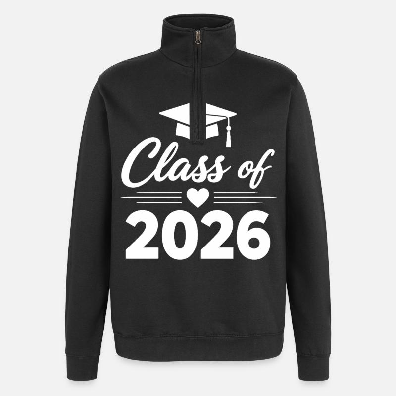 CLASS OF 2026 Absolventen Abschluss Studium - Quarter-Zip-Sweatshirt - Schwarz