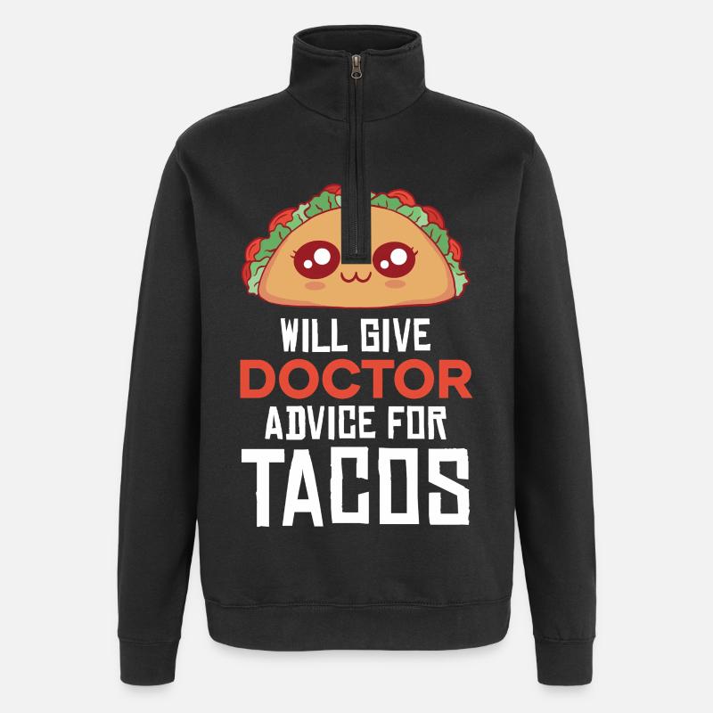 Taco Doctor : Conseils avec Spice - Sweat à zip 1/4 - noir