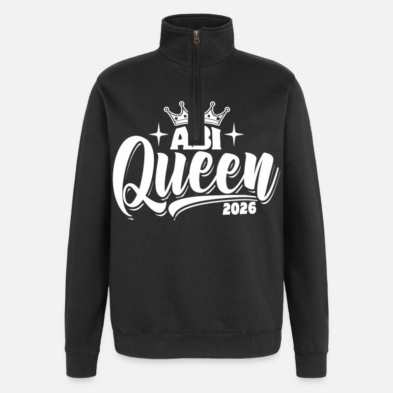Abi Queen 2026 - Abitur - Spruch - Sweat à zip 1/4 - noir