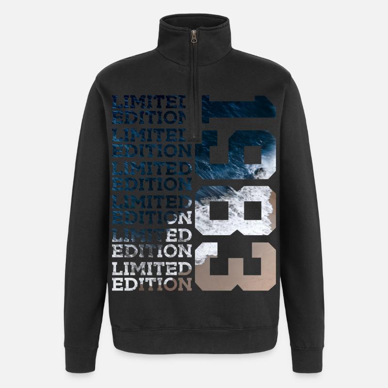 BEGRÄNSAD UPLAGE 1983 43 ÅR 43 ÅRSDAG - Tröja med 1/4-dragkedja - svart