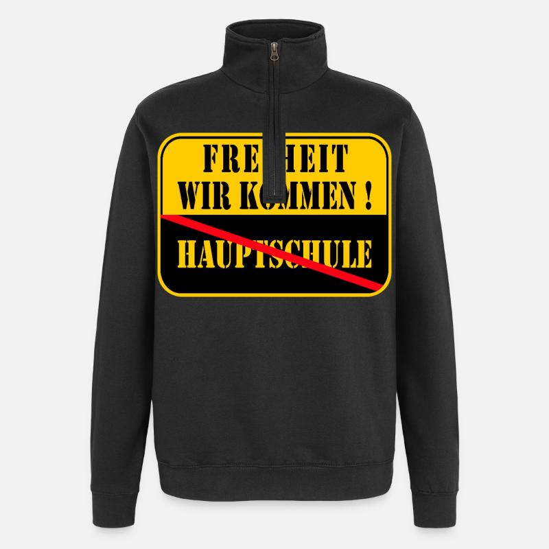 Abschluss Hauptschule 2026 - Quarter-Zip-Sweatshirt - Schwarz