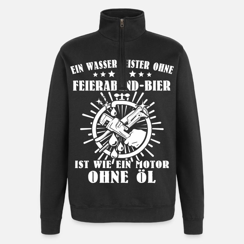 Water Master Water Supply Technician - Quarter-Zip Sweatshirt - black