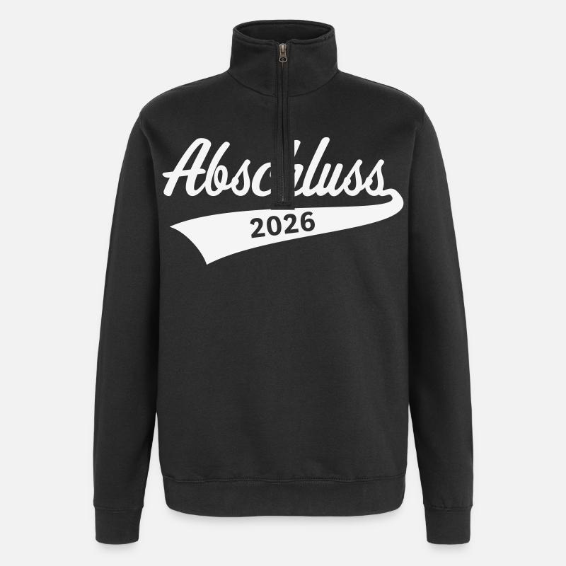 Abschluss 2026 (Schulabschluss / White) - Quarter-Zip-Sweatshirt - Schwarz