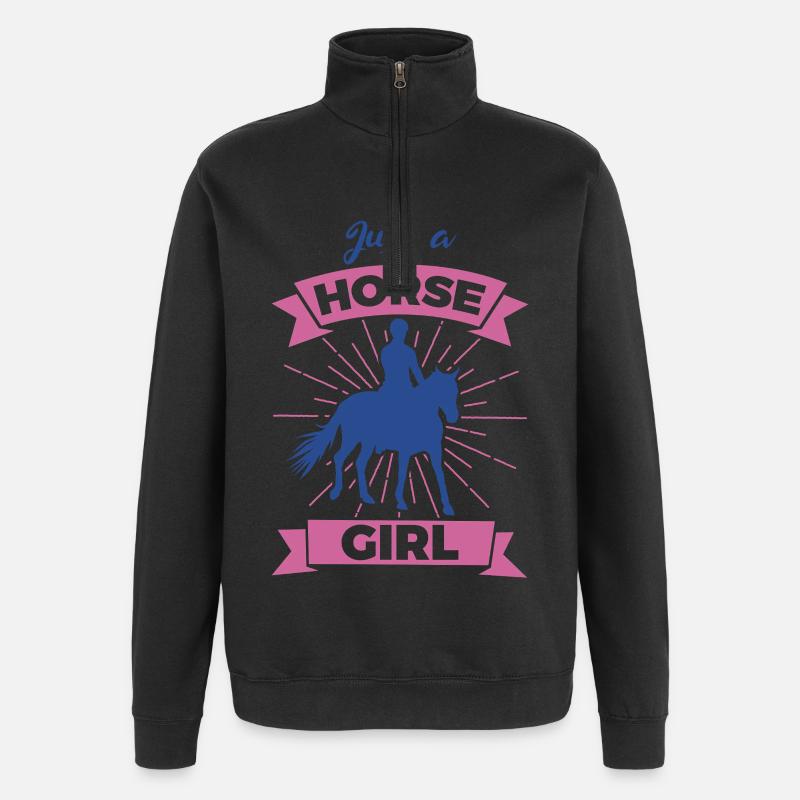 Cavalier - Sweat à zip 1/4 - noir