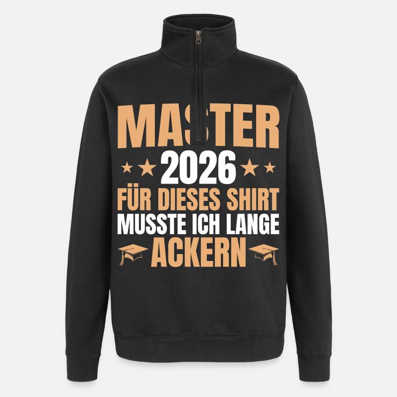 Master 2026 Lange Ackern - Mastertitel - Quarter-Zip-Sweatshirt - Schwarz