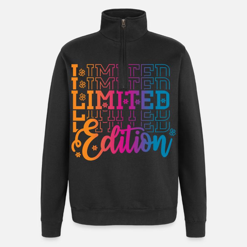 Édition limitée - Sweat à zip 1/4 - noir