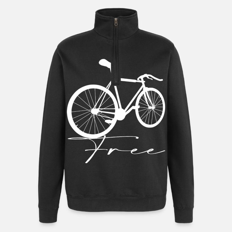 Vélo - Sweat à zip 1/4 - noir