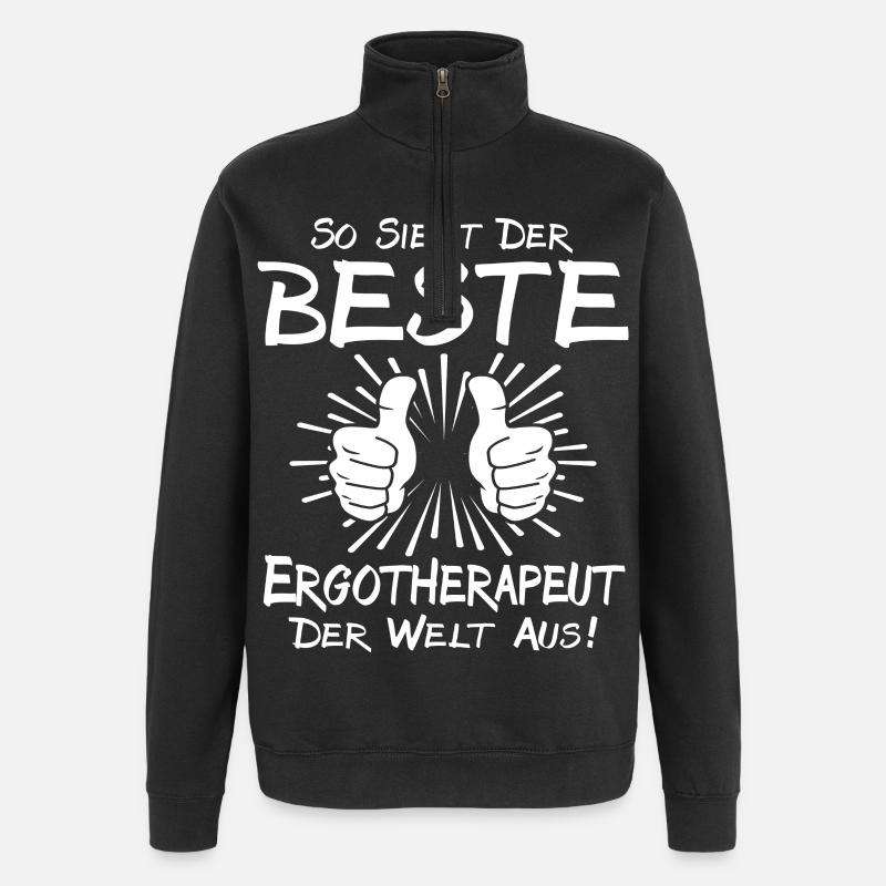 Meilleur ergothérapeute - Sweat à zip 1/4 - noir