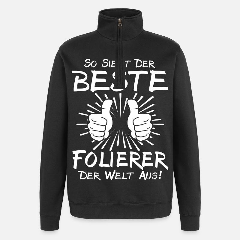 Bester Folierer - Quarter-Zip-Sweatshirt - Schwarz