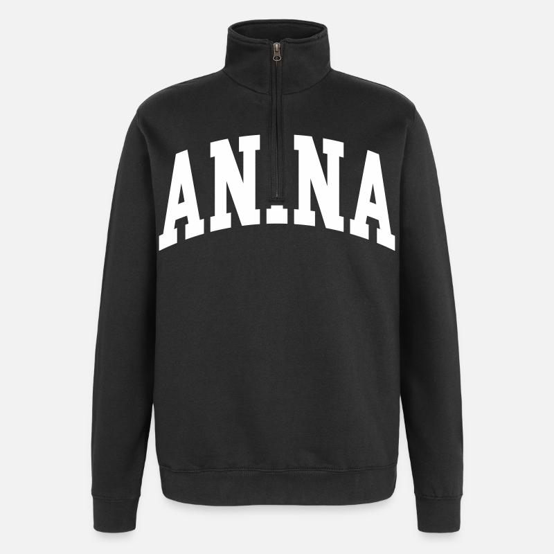 Anina - Sweat à zip 1/4 - noir