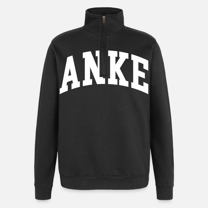 Anke - Quarter-Zip-Sweatshirt - Schwarz
