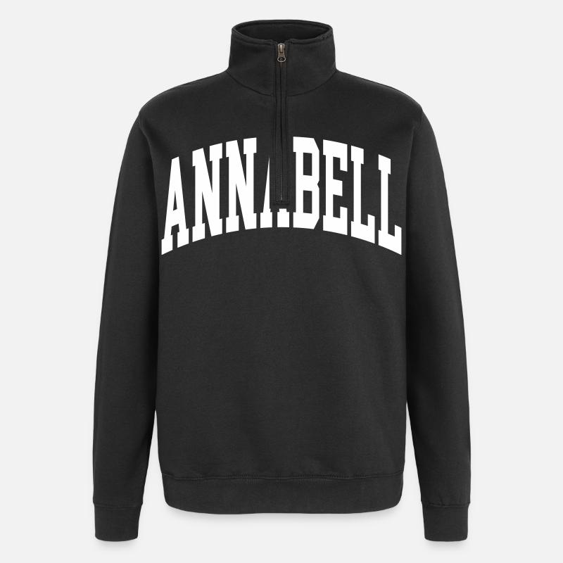 Annabell - Quarter-Zip-Sweatshirt - Schwarz