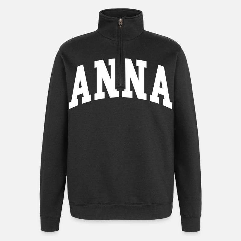 Anna - Sweat à zip 1/4 - noir